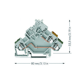 3-draads actuatorklem gekleurde invoer 2,5mm² 280-554 VVE=50