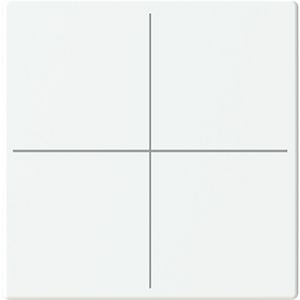 Centraalplaat afdekking Keypad 4v F/S platform 63 matwit (LFW/A.4.63.11-884)