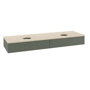 Wastafelonderkast Antao 1600x190x500mm L.Green Matt Lacquer K17153HL