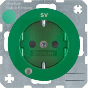 Wandcontactdoos RA controle LED berker R.1/R.3 groen