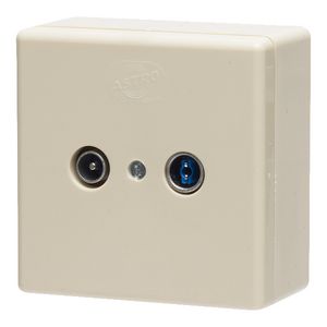 Contactdoos radio/TV tot 1218 MHz afdekplaat + opbouwsokkel