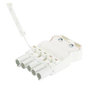 Kabelsteker GST18I5 male wit schroef VVE=50