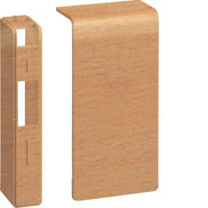 Eindstuk L/R voor goot 80mm hoog SL beuken