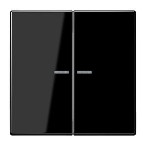Stuurafdekking LS 2voudig zwart HOME