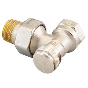 Voetventiel RLV vul- en aftap DN20 haaks 3/4" bn. vernikkeld