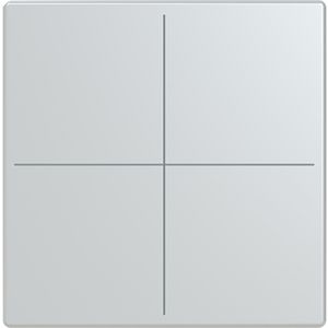 Centraalplaat afdekking Keypad 4v F/S platform 63 aluzilver (LFW/A.4.63.11-83)