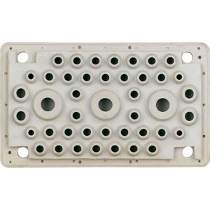 Flensplaat UFK 2K-doorsteek 4xM16 32xM20 4xM25 3xM40
