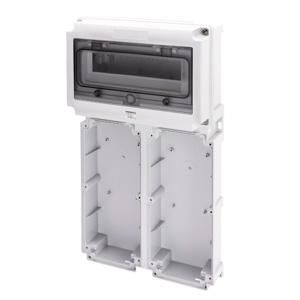 MODULAIRE VOET MET PANEEL MET VENSTER EN EN50022 RAIL-2 CO