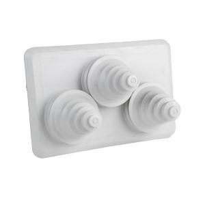 Dispo invoerplaat 3x tule 14 t/m 54mm