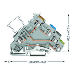 4-draads initiatorklem PE-aansl.modulestekers 280-571 VVE=50