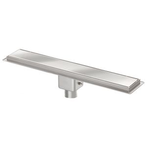 3e-generatie douchegoot rvs 1000x100mm OU. 50mm blind rvs rooster waterslot 50mm