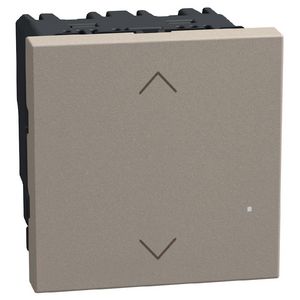 Light Now WN - rolluikschakelaar 2 modules - stone