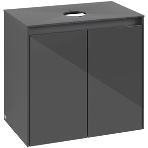 Wastafelonderkast Collaro 600x548x380mm Glossy Grey C15000FP
