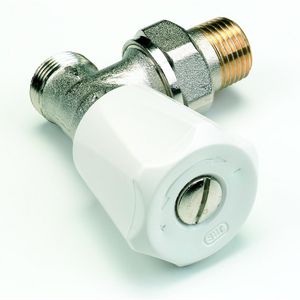 Radiatorafsluiter handbediend haaks 1/2"bt.-M22 408E