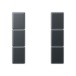 Tastafdekking compleet 3-voudig A(S)500 Antr mat KNX