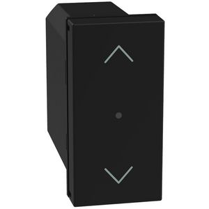 Light Now WN - rolluikschakelaar 1 module - zwart