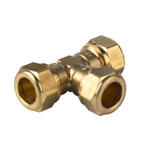 T-koppeling Super knel 42x42x42mm S1220 DZR (DeZinc. Resistant)