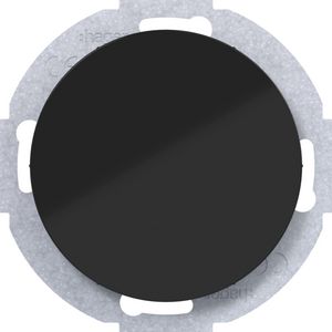 Blindplaat zonder spreidklemmen R.1/R.3/R.8 zwart