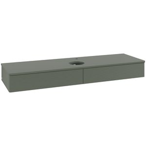 Wastafelonderkast Antao 1600x190x500mm L.Green Matt Lacquer L14150HL