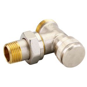 RLV-S voetventiel 1/2" DN15 haaks Buitendraad