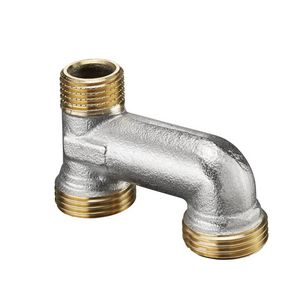 Koppeling vernikkeld H-stuk 1/2x3/4x3/4