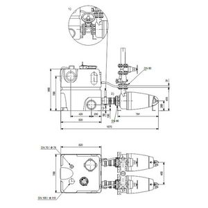 Afvalwaterpomp Multilift MDV.65.80.40.2.51D, tank 400 ltr.