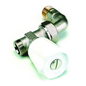 Radiatorafsluiter handbediend recht + bocht M22 409ECB