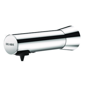 Verdeler elektr. vloeib. zeep/schuim RVS 304 verchr.