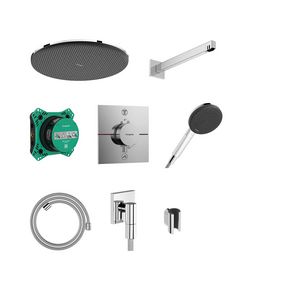Raindance Alive S Design ShowerSet 300 1 straalsoort thermos iBox chroom