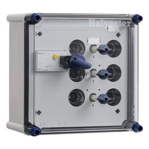 Licht-en krachtgr.kast ALS 40A 30mA +3L+1K+rails