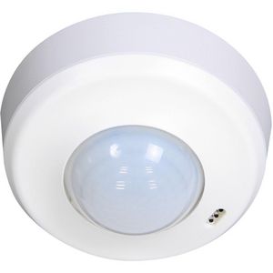 Aanwezigheidsmelder RR 12-48V 360gr. OB wit IP20 10m 2Kanaal
