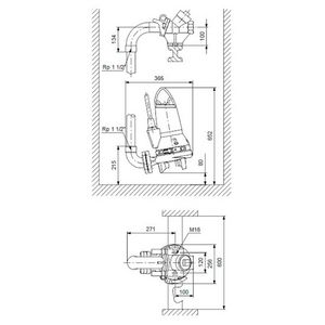 Fecaliendompelpomp SEG.40.31.2.50B 3x400Y kabel L=10 m.