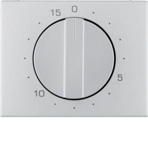 Afdek. mech. tijdschakelklok 15 min berker K.1/K.5 aluminium