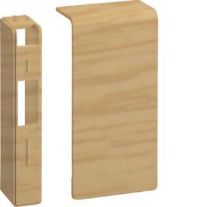 Eindstuk L/R voor goot 80mm hoog SL eiken
