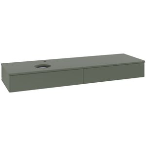Wastafelonderkast Antao 1600x190x500mm L.Green Matt Lacquer L15050HL