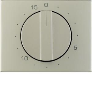 Afdek. mech. tijdschakelklok 15 min berker K.1/K.5 edelstaal