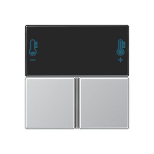 Compact tastafdekking A/AS alu. KNX RCD