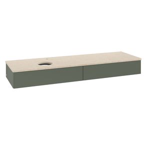 Wastafelonderkast Antao 1600x190x500mm L.Green Matt Lacquer L15053HL