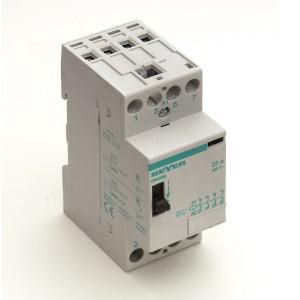 Relais 4p 25A AC1 230Vac Handbediend