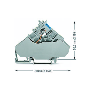 2-draads actuatorvoedingsklem gekl. invoer 2,5mm² VVE=20