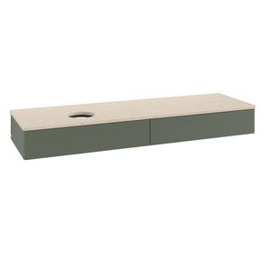 Wastafelonderkast Antao 1600x190x500mm L.Green Matt Lacquer L15113HL