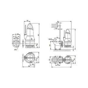 Dompelpomp DP10.65.26.2.50B 3x400V 50 Hz