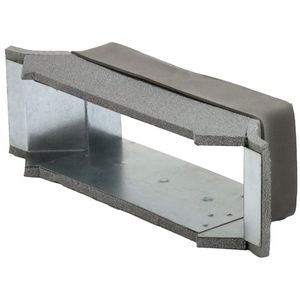 Zijaansluiting 220x80mm rechthoekig instortkanaal Thermoduct