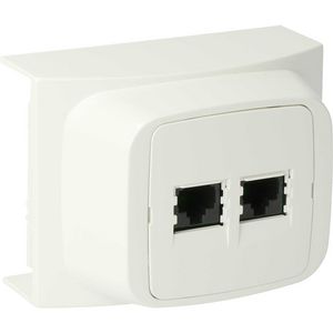 Aansluitpunt data ED40 2v CAT5 wit RAL9010