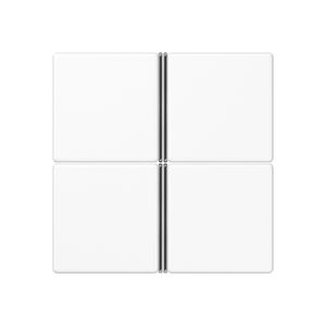 Tastafdekking A/AS 4-voudig compleet alpinwit KNX