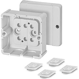 Kabeldoos IP54 zonder klem 7x membraan invoer Grijs VVE=5