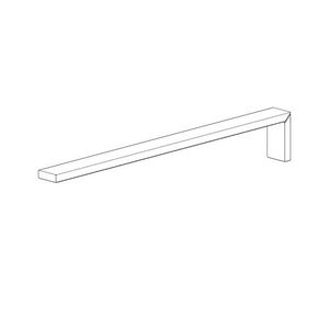 Stang voor handdoekhouder 19x285x255mm chr