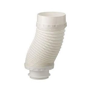 Aansluitstuk flexibel wit voor dakdoorvoer 131 naar 100mm l=650mm