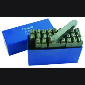 Letterstempels A-Z 10mm DIN1451