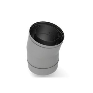 Bocht RVS Ø150/100 15°, gesegmenteerd